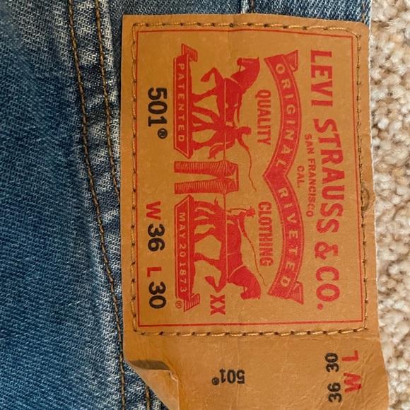Levi’s vintage 501 36x30 - Picture 3 of 4